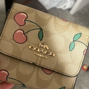 Coach Cherry Print Wallet